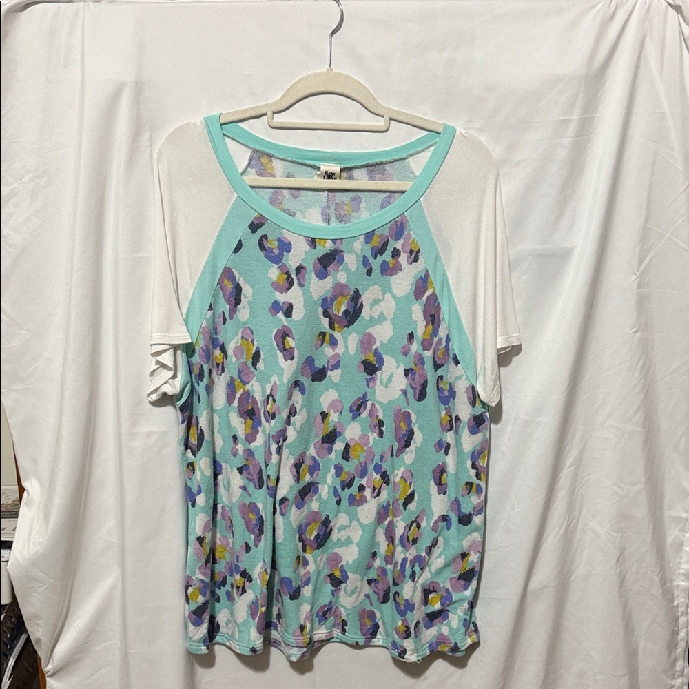 Sew In Love Multicolor Abstract Blouse